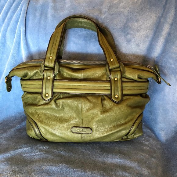 Cole Haan Handbags - Cole Haan Olive Green Soft Pebble Leather AUTHENTIC Purse Excellent Condition